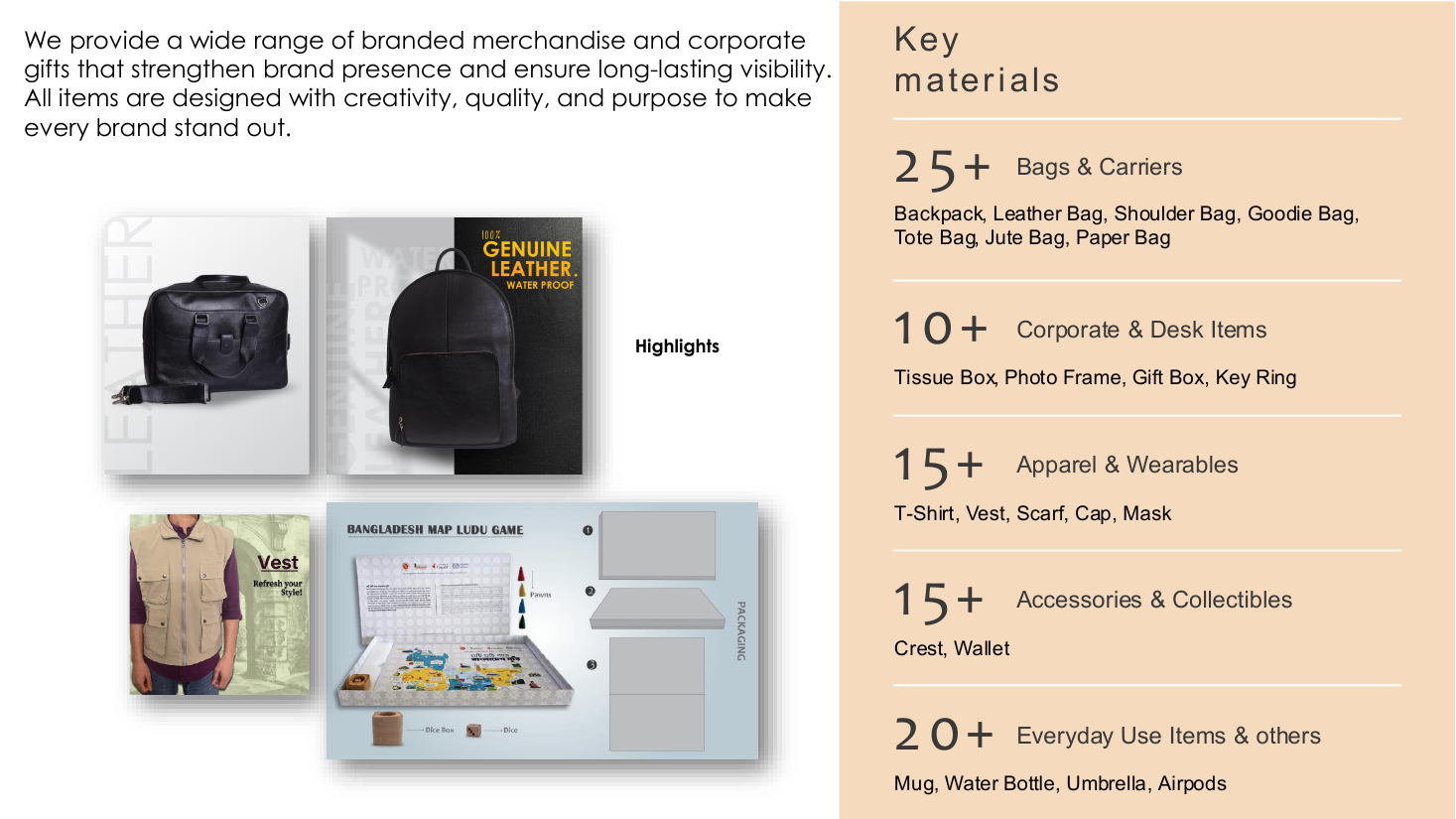 Visibility materials